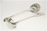 Lot 576 - Two silver ladles