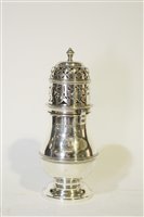 Lot 618 - Silver sugar caster