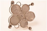 Lot 572A - George II silver cruet.