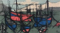 Lot 1173 - After D* Maris - colour silkscreen on canvas.