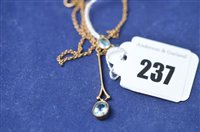 Lot 237 - Edwardian pendant