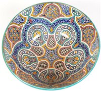 Lot 32 - A large contemporary Moorish style deep bowl