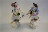 Lot 344 - Pair Berlin Sweetmeat figures