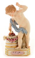 Lot 109 - Meissen figure.