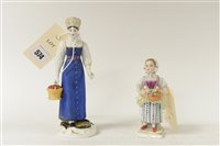 Lot 574 - Russian Gardiner figure and Sizendorf figure