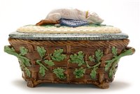 Lot 83 - A Minton game-pie dish and cover, matched.