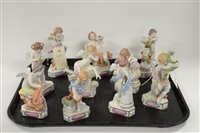 Lot 549 - 10 Sizendorft figures