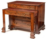 Lot 710 - A mahogany architect's chest.