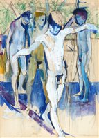 Lot 1228 - Tom Davison - watercolour.