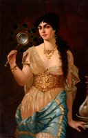 Lot 244 - Attributed to Anton Brentano - oil.