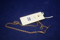 Lot 272 - Gold watch chain