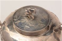 Lot 443 - A Chinese silver tea set