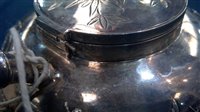 Lot 443 - A Chinese silver tea set