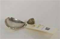 Lot 407 - 1974 Silver Caddy Spoon stamped RFC, London