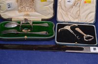 Lot 198 - Miscellaneous silver items.