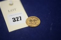 Lot 327 - A George V gold sovereign 1912