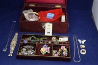 Lot 348 - Silver and white metal jewellery