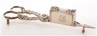Lot 408 - Georgian silver candle snuffer