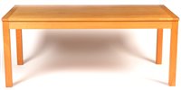 Lot 1073 - Modern light ash dining table.
