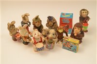 Lot 1098 - Mechanical monkeys, rabbits and elephant