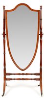Lot 714 - Cheval mirror