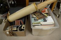 Lot 66 - Books relating to military, gas masks, posters and maps