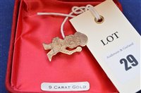 Lot 29 - Gold badge