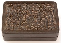 Lot 63 - A Chinese tortoiseshell snuff box and cover.