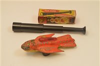 Lot 1531 - Dan Dare telescope and spaceship