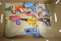 Lot 1547 - Tinplate friction guns