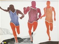 Lot 1201 - Barbara Newcomb - relief print and etching.