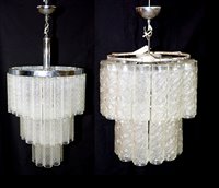 Lot 591 - Two chandeliers.
