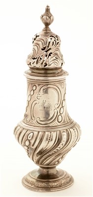 Lot 515 - A George III silver sugar caster