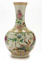 Lot 1 - Chinese bottle vase.