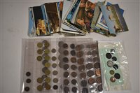 Lot 152 - Coins, bank notes and postcards.