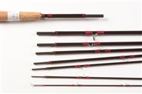 Lot 45 - House of Hardy eight piece carbon rod