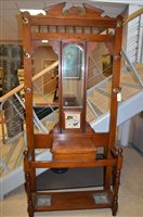 Lot 721 - A hall stand.