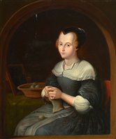 Lot 246 - 18th Century North European School - oil.