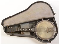 Lot 40 - Banjolele cased/skylark mandolin