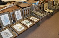 Lot 661 - A pair of garden benches.