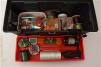 Lot 3 - Fisherman's plastic tackle box