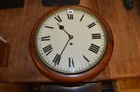 Lot 578 - Mahogany cased wall clock.