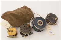 Lot 73 - Four fishing reels
