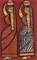 Lot 177 - Jamini Roy - watercolour.