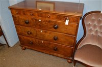 Lot 707 - victorian mahogany chest