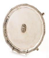 Lot 394 - Silver waiter