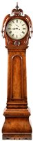 Lot 682 - L. Lesh, Glasgow: a Victorian figured walnut longcase clock.