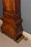 Lot 682 - L. Lesh, Glasgow: a Victorian figured walnut longcase clock.