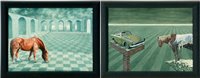 Lot 245 - Richard Wiatrek - oil paintings.