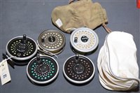 Lot 211 - A Dragonfly 100 3 and 3/4" disc drag fly reel by Leeda